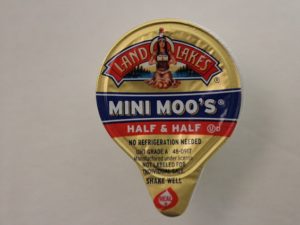 Mini Moo Creamer Half Half  Cups